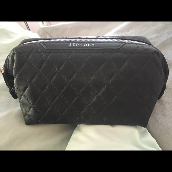 Sephora Handbags - Quilted Sephora makeup bag